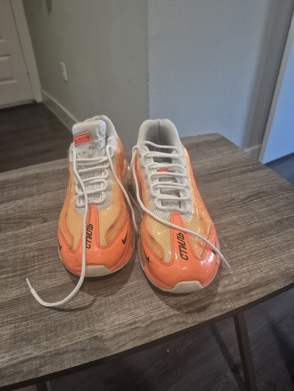 Nike By You Air Max 720/95 Heron Preston Orange CK9762-003 Men's 9.5